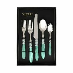 Buy 🛒 VIETRI Aladdin Brilliant Green Five-Piece Place Setting – Set of 4 ✔️