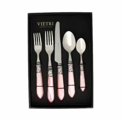 Flash Sale 🥰 VIETRI Aladdin Antique Light Pink Five-Piece Place Setting – Set of 4 😉
