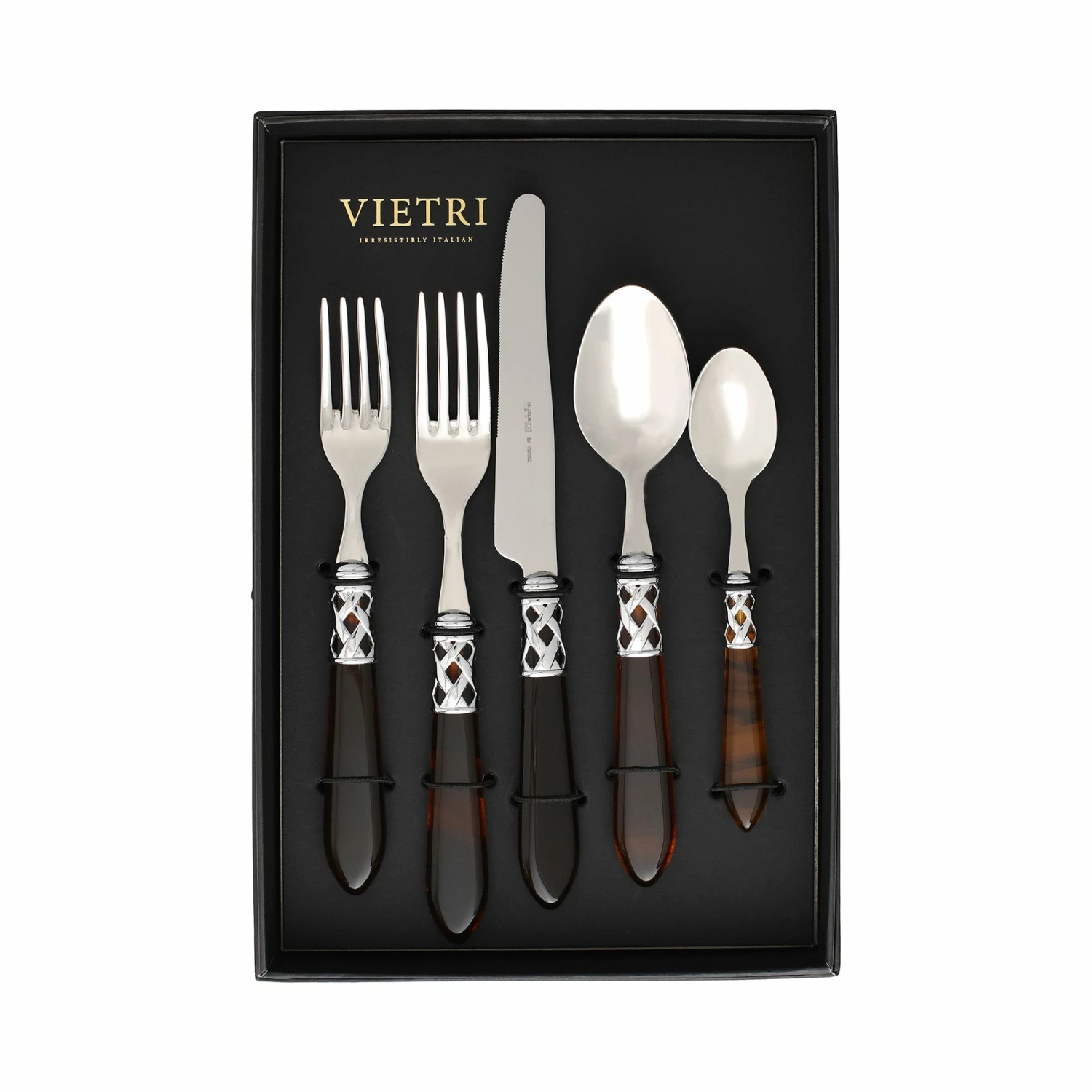 Brand new ๐ VIETRI Aladdin Brilliant Tortoiseshell Five-Piece Place Setting โ Set of 4 ๐ 1 Brand new ๐ VIETRI Aladdin Brilliant Tortoiseshell Five-Piece Place Setting โ Set of 4 ๐