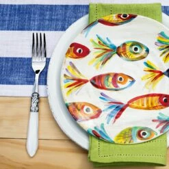 Outlet ⌛ VIETRI Aladdin Antique Place fork ⌛ -Tabletop Elegant shop ALD 9852W LSALT 1