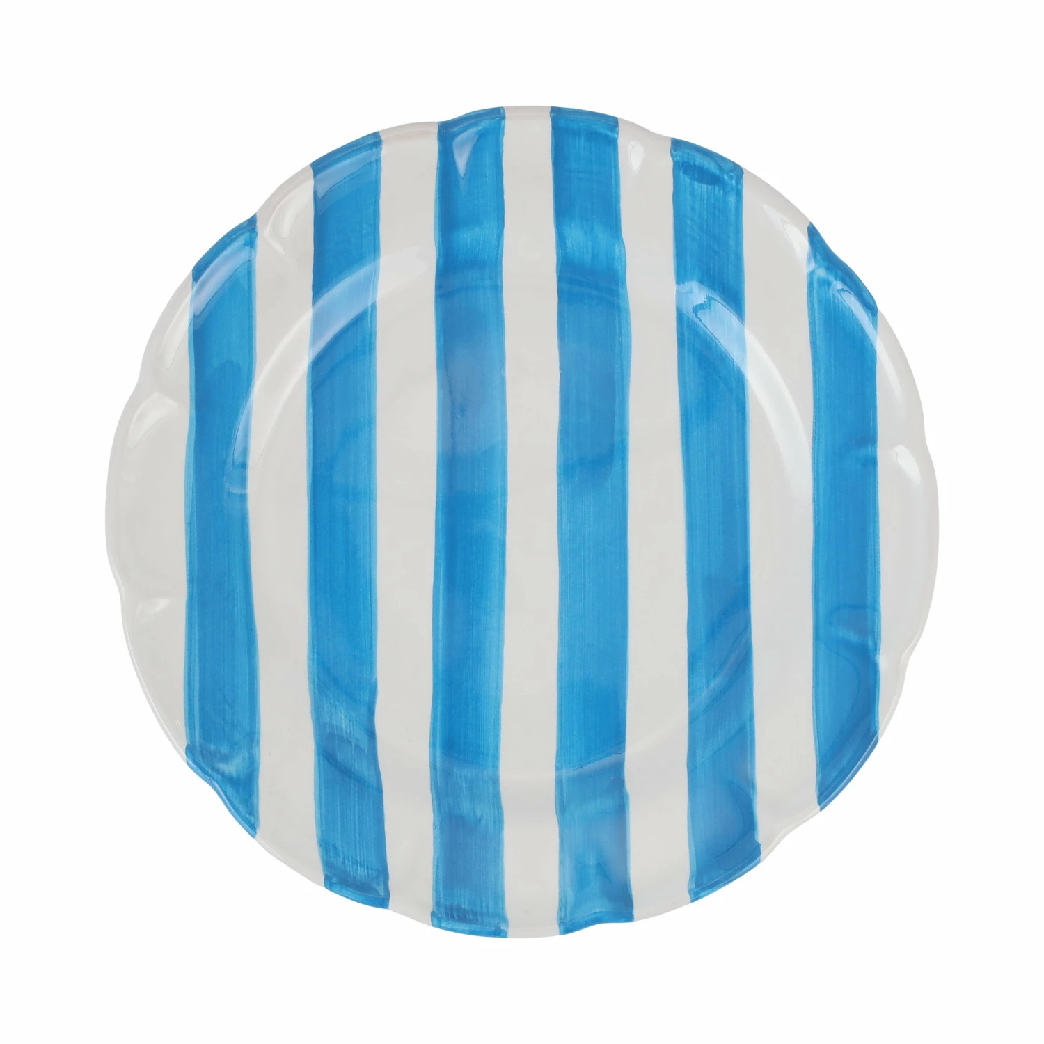 Discount 🤩 VIETRI Amalfitana Aqua Stripe Dinner Plate ❤️ 1 Discount 🤩 VIETRI Amalfitana Aqua Stripe Dinner Plate ❤️
