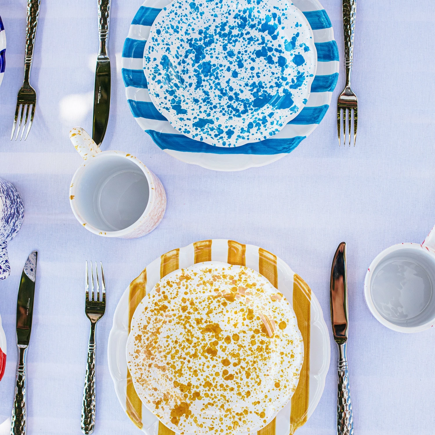 Discount 🤩 VIETRI Amalfitana Aqua Stripe Dinner Plate ❤️ 5 Discount 🤩 VIETRI Amalfitana Aqua Stripe Dinner Plate ❤️ - Image 5