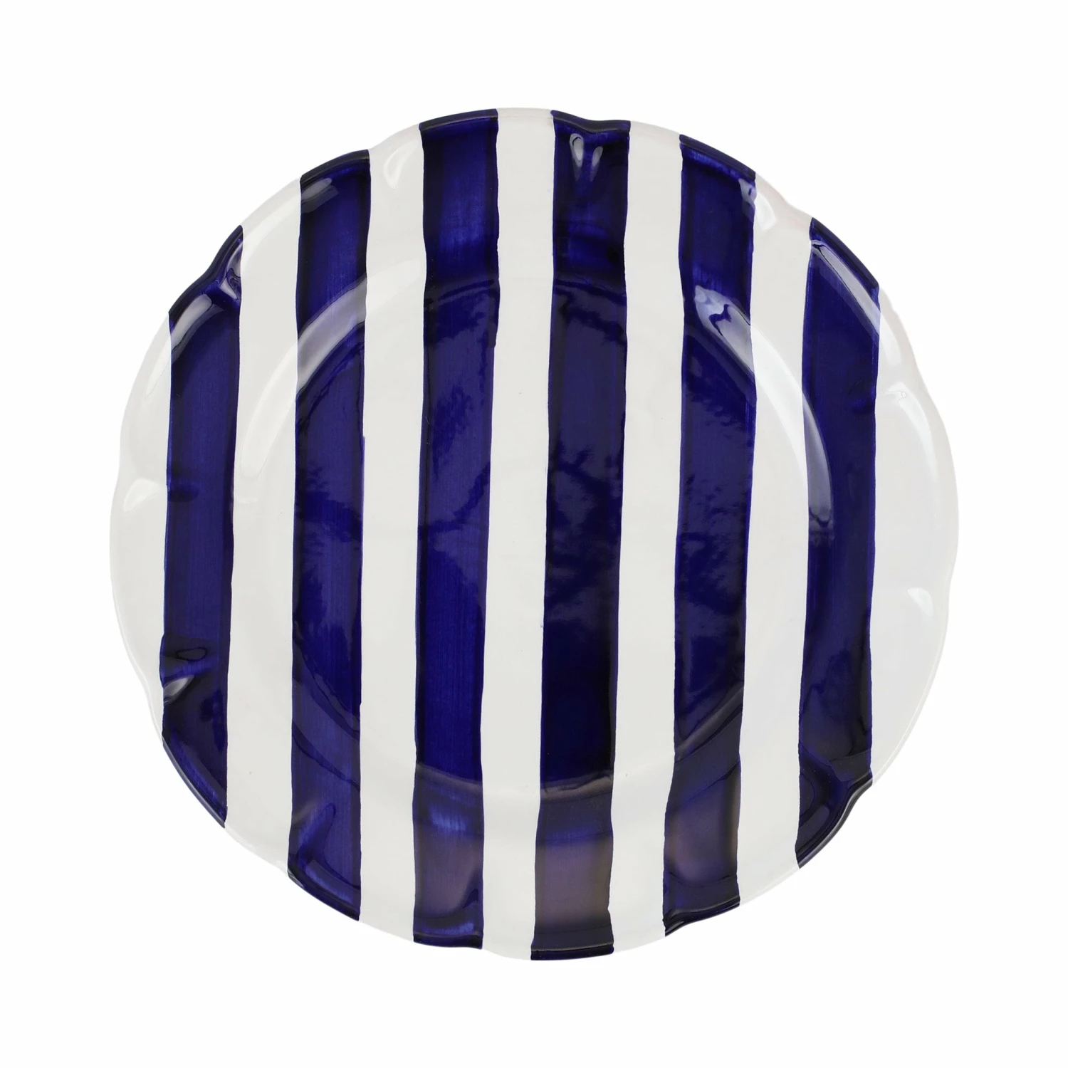 Budget ๐ VIETRI Amalfitana Cobalt Stripe Dinner Plate ๐ 1 Budget ๐ VIETRI Amalfitana Cobalt Stripe Dinner Plate ๐