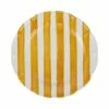 New 🎁 VIETRI Amalfitana Yellow Stripe Dinner Plate 🎁
