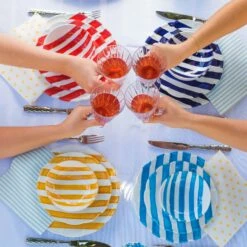 New 🎁 VIETRI Amalfitana Yellow Stripe Dinner Plate 🎁 9 New 🎁 VIETRI Amalfitana Yellow Stripe Dinner Plate 🎁 -Tabletop Elegant shop AMA 4100Y 3 1