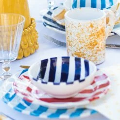 Wholesale ⌛ VIETRI Amalfitana Cobalt Stripe Cereal Bowl 🎉 -Tabletop Elegant shop AMA 4105C 3