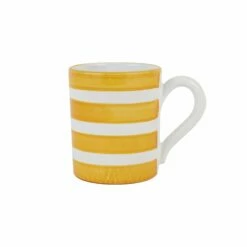 Coupon 🔥 VIETRI Amalfitana Yellow Stripe Mug ✨