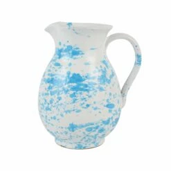 Best Pirce ❤️ VIETRI Amalfitana Aqua Splatter Pitcher 😀