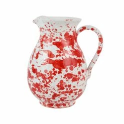 Wholesale 😀 VIETRI Amalfitana Red Splatter Pitcher 💯