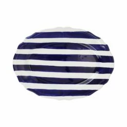 Top 10 😉 VIETRI Amalfitana Cobalt Stripe Oval Platter 👍