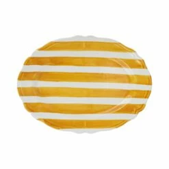 Top 10 🤩 VIETRI Amalfitana Yellow Stripe Oval Platter 🛒