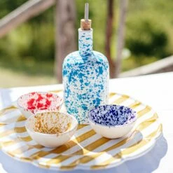 Wholesale 😀 VIETRI Amalfitana Red Splatter Dipping Bowl 😉 -Tabletop Elegant shop AMA 4179SPR 6