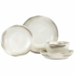 Coupon 😀 VIETRI Aurora Ash Four-Piece Place Setting 🎁