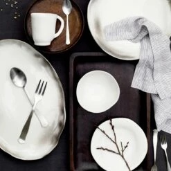 Buy 🎁 VIETRI Aurora Ash Large Oval Platter ✔️ -Tabletop Elegant shop AOR A1126 LSALT 1