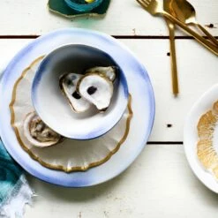 Flash Sale 👍 VIETRI Aurora Ocean Cereal Bowl 🔔 -Tabletop Elegant shop AOR O1105 LSALT 3