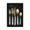 Promo 🔔 VIETRI Ares Oro & White Five-Piece Place Setting – Set of 4 🤩
