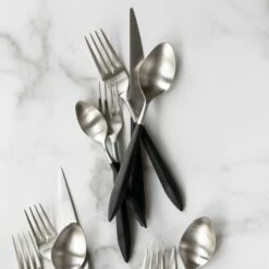 Buy 🔥 VIETRI Ares Argento & Black Five-Piece Place Setting 🌟 -Tabletop Elegant shop ARS 9800SB 2100 web3