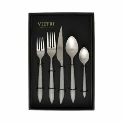 Best reviews of ✔️ VIETRI Ares Argento & Light Gray Five-Piece Place Setting – Set of 4 🤩