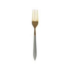 Cheap 👏 VIETRI Ares Oro & Light Gray Serving Fork 🤩