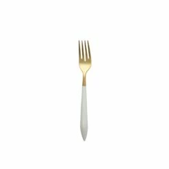 Budget 🔔 VIETRI Ares Oro & White Salad Fork 🎁