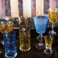 Brand new 😉 VIETRI Barocco Amber Liquor Glass 🔔 -Tabletop Elegant shop BCO 8814A 5