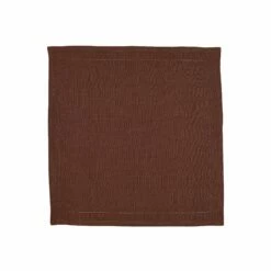 Flash Sale 🤩 VIETRI Cotone Linens Chocolate Napkins with Double Stitching - Set of 4 🌟