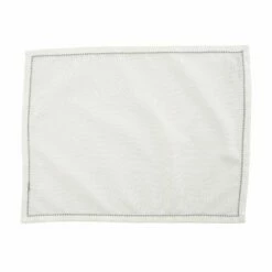 New ๐คฉ VIETRI Cotone Linens Ivory Placemats with Stitching - Set of 4 โ๏ธ 6 New ๐คฉ VIETRI Cotone Linens Ivory Placemats with Stitching - Set of 4 โ๏ธ -Tabletop Elegant shop COT LG007004 2100 web1