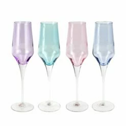 Deals ✨ VIETRI Contessa Assorted Champagne Glasses - Set of 4 🔥