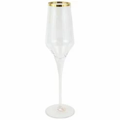 Wholesale 🧨 VIETRI Contessa Gold Champagne Glass 🛒