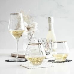 Best deal 🛒 VIETRI Contessa Platinum Stemless Wine Glass 🔥 -Tabletop Elegant shop CTP 8821 3
