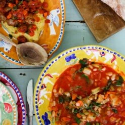 Promo ✔️ VIETRI Campagna Cavallo Large Serving Bowl 🤩 -Tabletop Elegant shop CVA 1025 LSALT 2