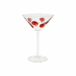Cheapest โ๏ธ VIETRI Drop Red Martini Glass ๐งจ