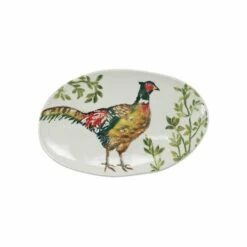 Cheapest 🧨 VIETRI Fauna Pheasants Small Oval Platter 👍