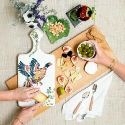 Wholesale 🌟 VIETRI Fauna Pheasants Cheese Board 💯 -Tabletop Elegant shop FAU 9769 LSALT 2