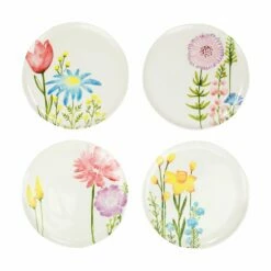 Outlet ✔️ VIETRI Fiori di Campo Assorted Dinner Plates - Set of 4 🛒