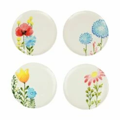 Best Pirce ❤️ VIETRI Fiori di Campo Assorted Salad Plates - Set of 4 🤩