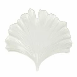 Hot Sale ⌛ VIETRI Foliage White Ginkgo Leaf Platter 🌟