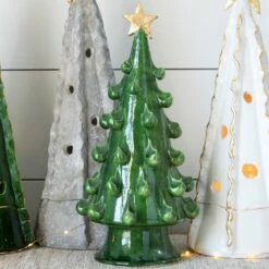 Best Sale ⌛ VIETRI Foresta Green Medium Tree with Gold Star ⭐ -Tabletop Elegant shop FRB 7712GR 4