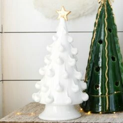 Best reviews of 🌟 VIETRI Foresta White Medium Tree with Gold Star 😀 -Tabletop Elegant shop FRB 7712W 3