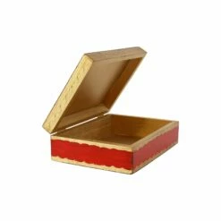 Budget ๐ฅ VIETRI Florentine Wooden Accessories Red & Gold Box ๐