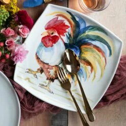 Wholesale 🧨 VIETRI Gallo Square Platter 🧨 -Tabletop Elegant shop GLN 7828 3