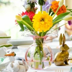 Discount 👏 VIETRI Hibiscus Glass Pink Bud Vase ✨ -Tabletop Elegant shop HBS 8580PI GB LSALT 5