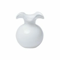 Wholesale 👏 VIETRI Hibiscus Glass White Bud Vase 👍