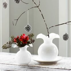 Wholesale 👏 VIETRI Hibiscus Glass White Bud Vase 👍 -Tabletop Elegant shop HBS 8580W GB LSALT 4