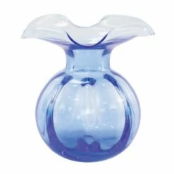 Flash Sale 😍 VIETRI Hibiscus Glass Cobalt Medium Fluted Vase 🥰
