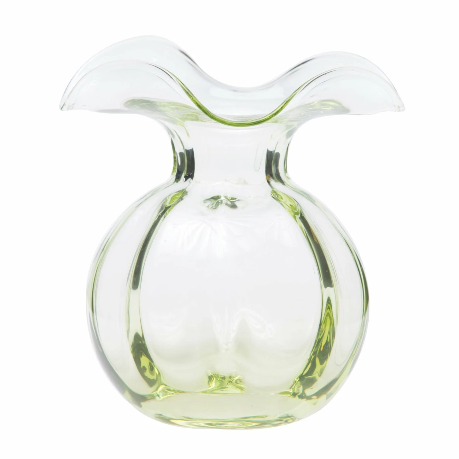 Brand new ๐ VIETRI Hibiscus Glass Green Medium Fluted Vase โ 1 Brand new ๐ VIETRI Hibiscus Glass Green Medium Fluted Vase โ