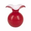 Promo 😍 VIETRI Hibiscus Glass Red Medium Vase 👏