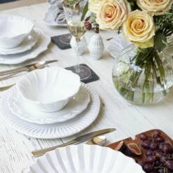 Discount 😀 VIETRI Incanto Lace Salad Plate 😍 -Tabletop Elegant shop INC 1101D LSALT 4