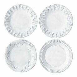 Deals ✨ VIETRI Incanto Assorted Canape Plates - Set of 4 💯