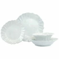 New ✔️ VIETRI Incanto Ruffle Four-Piece Place Setting 🎉